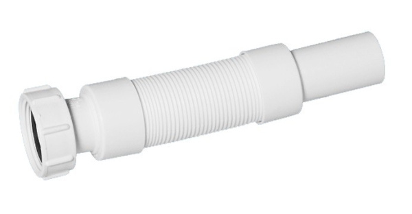 Труба гофрированная L=300-500 х 40 мм, вход 1 1/4", выход 32 мм Mc Alpine