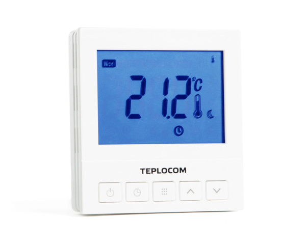 Термостат TEPLOCOM TS-Prog220/3А (проводной, программируемый, встраиваемый)