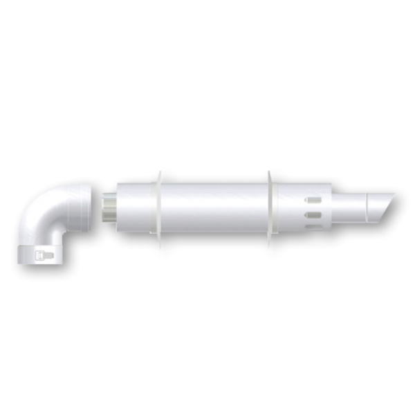 Комплект коаксиального дымохода АНТИЛЁД 60/100 (хомут, втулка) TERMICA