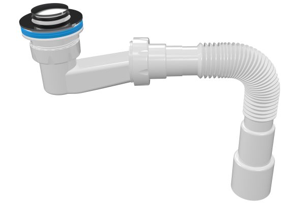 Сифон 1 1/2" 40/50 для душ.поддона "click-cluck" NOVA Plastic