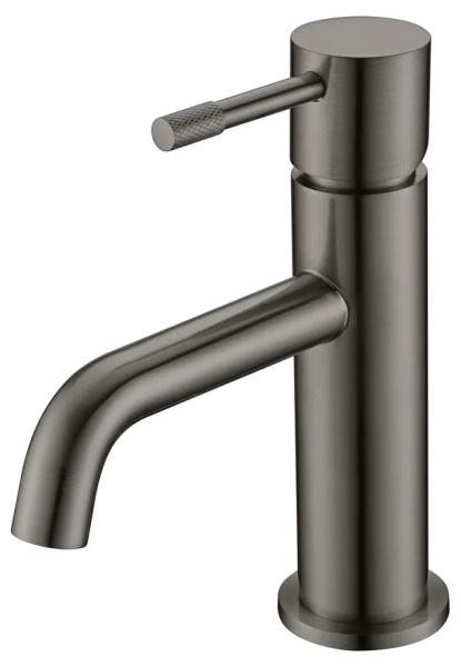 Смеситель для раковины без донного клапана, оруж.сталь BOHEME Uno 