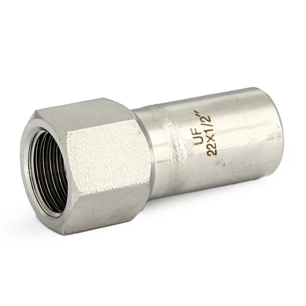 Вставка-В пресс 22х1/2" (нерж. сталь) UNI-FITT