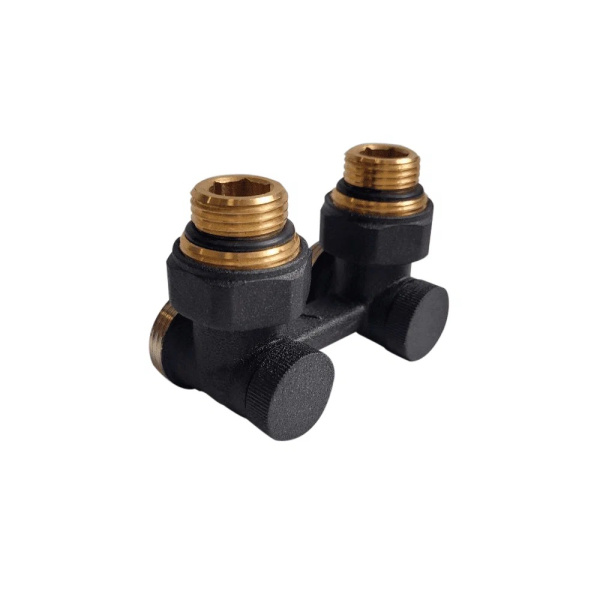Узел нижнего подключения PREMIUM угловой 1/2" х 3/4" Eurokonus, МОТ, антрацит