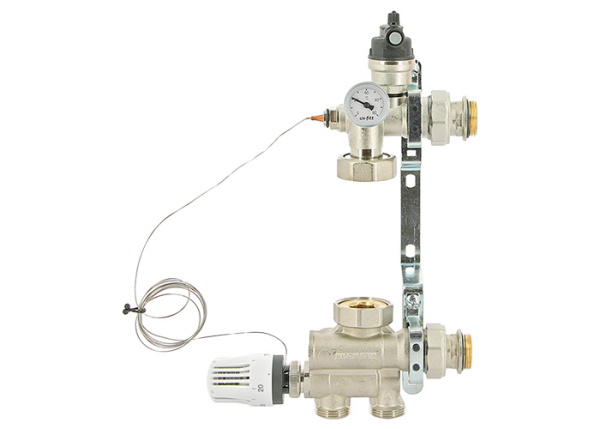 Насосно-смесительный узел 1" SOLOMIX (со смесителем, без насоса) UNI-FITT